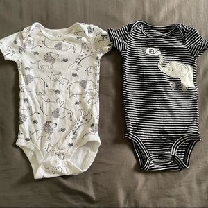 2/$10 Animal Onesies